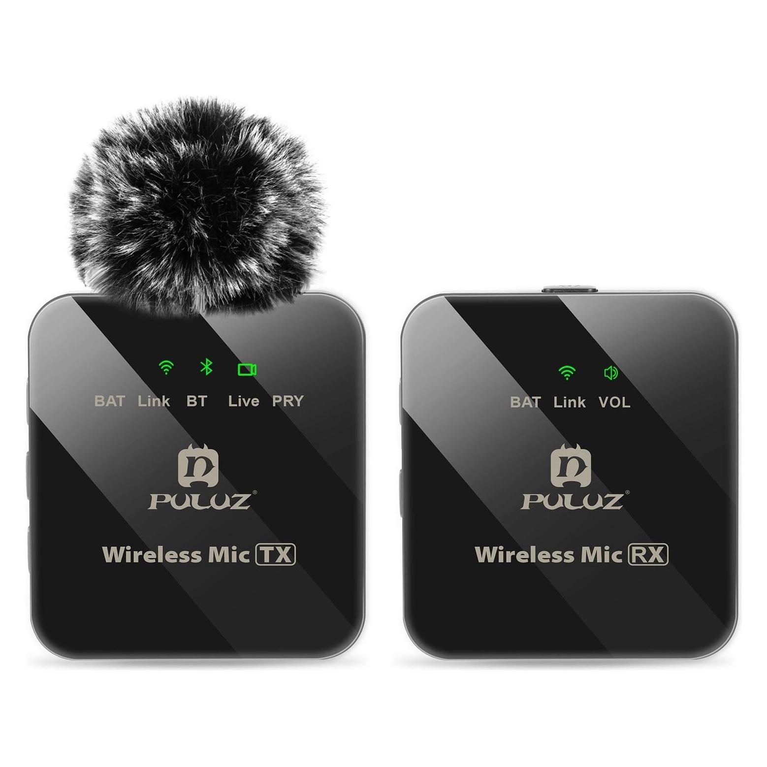 Puluz Wireless Lavalier Microphone 1 TX + 1 RX (PU3153B)