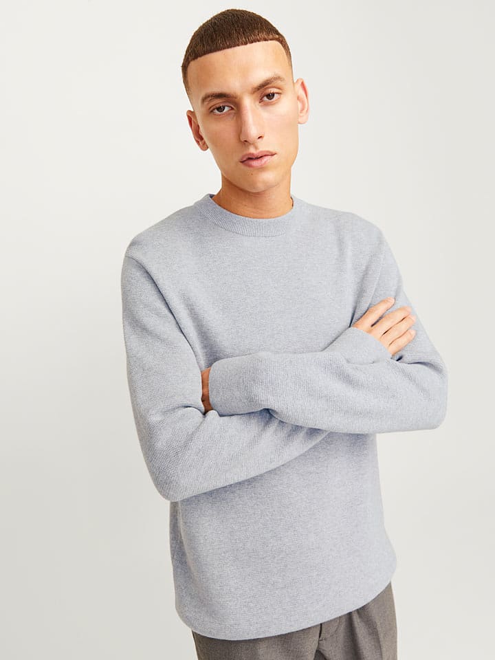 Jack & Jones Pullover "Milano" in Hellgrau - XXL