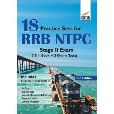 18 Practice Sets for RRB NTPC Stage II Exam (15 in Book + 5 Online Tests) 2nd Edition, Taschenbuch von Disha Experts, Disha Publication,