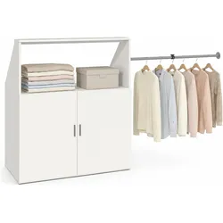 VCM, Kleiderschrank, Holz Dachschrägen Kleiderschrank Dacho M (90 x 52 x 100 cm)