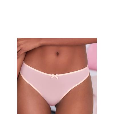 String VIVANCE "Finja", Damen, Gr. 44/46, rosa (hellpink, puder), Mesh, Obermaterial: 80% Polyamid, 20% Elasthan, Unterhosen String, aus transparentem Soft-Mesh, transparente Unterwäsche, Dessous