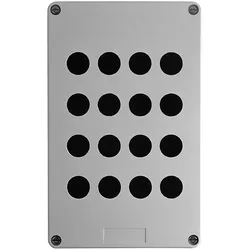 Schneider Electric XAPA3116 Leergehäuse, XAP-A, Kunststoff, 16 Bohrungen in 4 Reihen