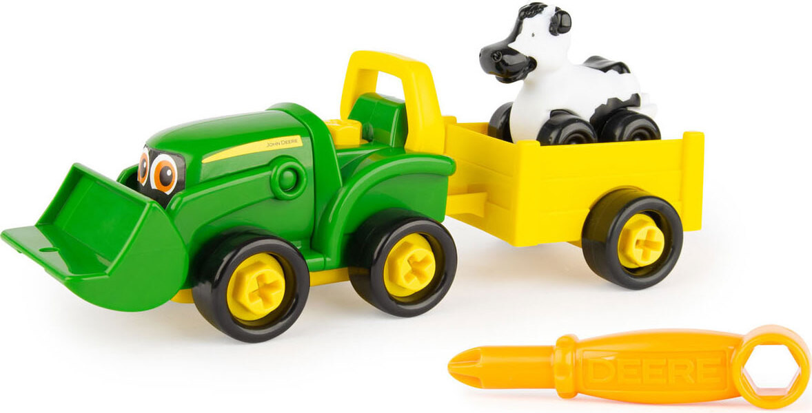 Tomy John Deere Build-A-Buddy Tractor voor kinderen vanaf 3 jaar, groen/geel