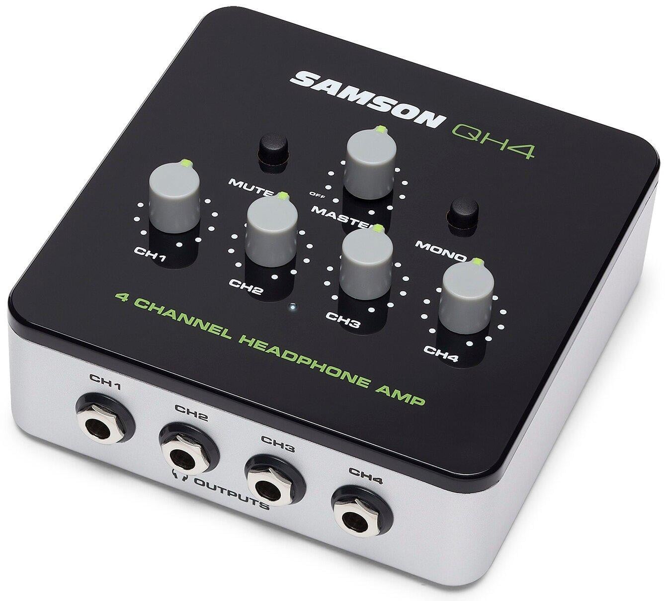 Samson QH4 4-kanaals hoofdtelefoonversterker
