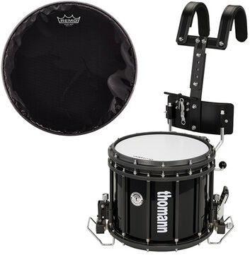 Thomann SD1412BL HT + Remo Black Max Noir
