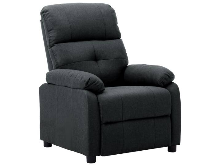 Légant Chaise Salon Inclinable En Tissu Disponible Différentes Couleurs Couleur : Gris Foncé