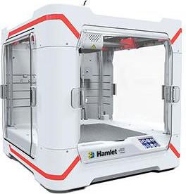 Hamlet HP3DX200E, Fused Deposition Modeling (FDM), Integrierter Kartenleser, Sichtfenster, 120 W