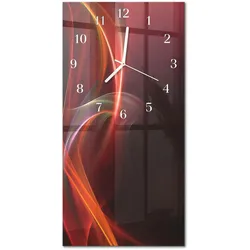 WANDUHR aus Glas 30x60 cm - Abstrakte Linien