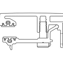 HSK Ersatzteile Wandanschlussprofil, komplett Gültig bis 02-24, Chrom, E100248-1-S-41 E100248-1-S-41