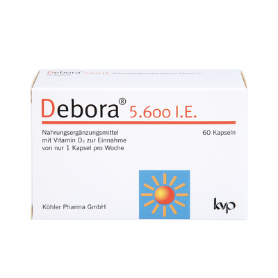 Köhler Pharma GmbH DEBORA 5.600 I.E. Kapseln 28,8 g 13168037