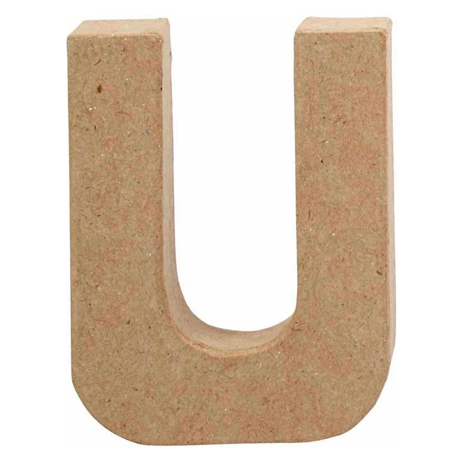 Creativ Company Letter Papier-maché Klein - U (5707167567432)