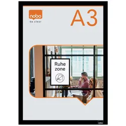 nobo Magnetrahmen selbstklebend A3 schwarz