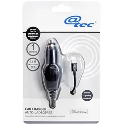 Arcotec Kfz-Ladekabel lizenziert für Apple, schwarz, Auto Adapter, Schwarz