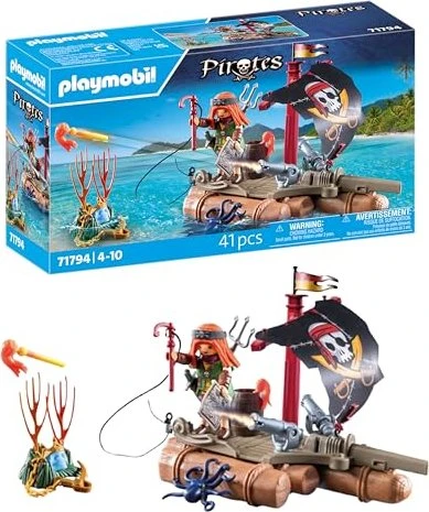 Playmobil 71794 Piratenfloß mit Schatz