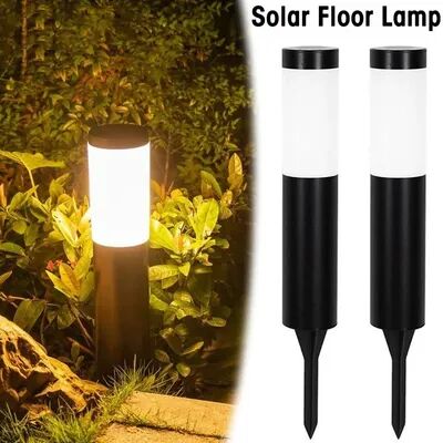 Inspire Daily Merch Solar Powered Path Lights, Outdoors Led Solar Lights, Garden Decoration Lawn Lamps white Light(black)