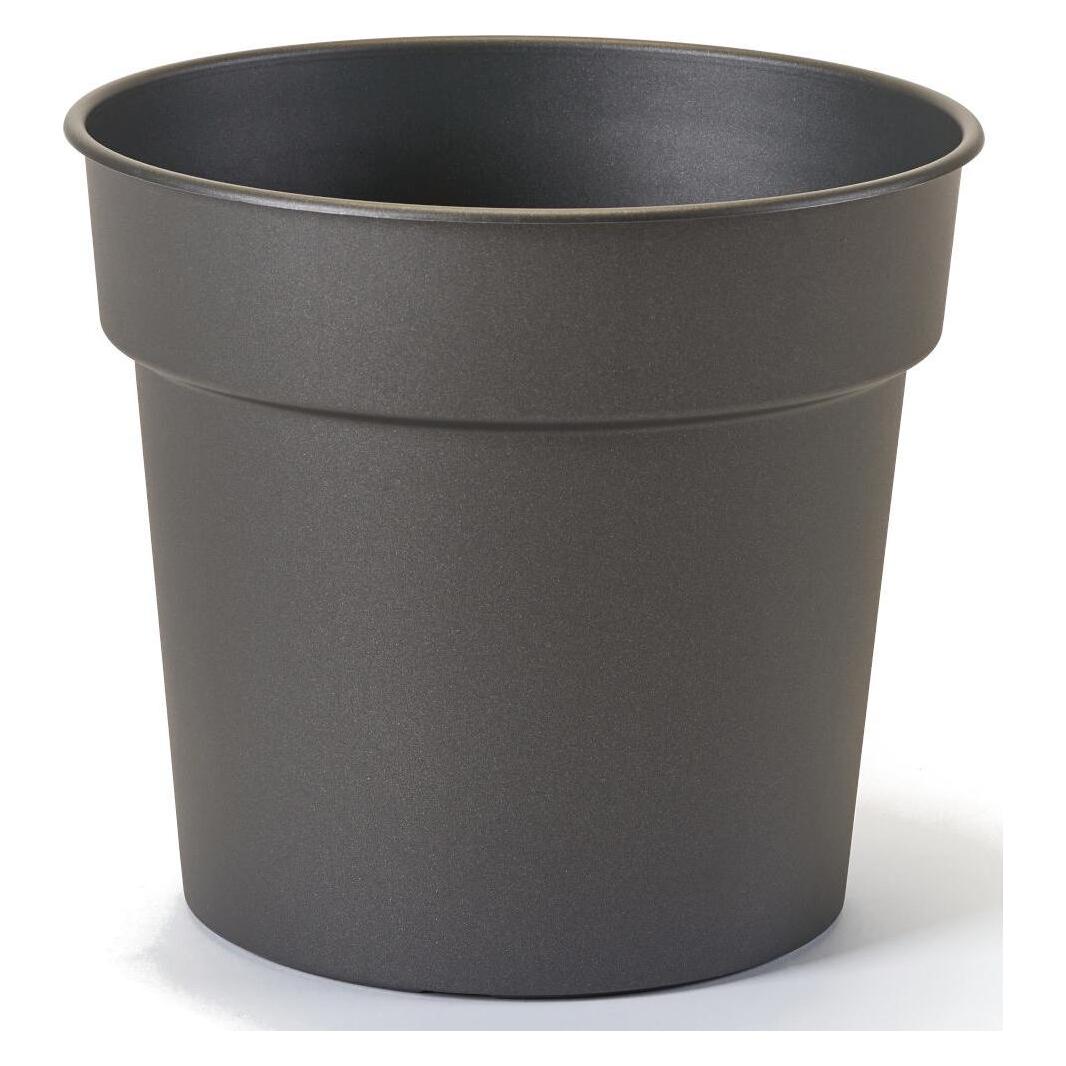 Euro3plast Pflanzkübel Tellus Ø 20 cm anthrazit Greener (20 x 18 cm) (3200.62)