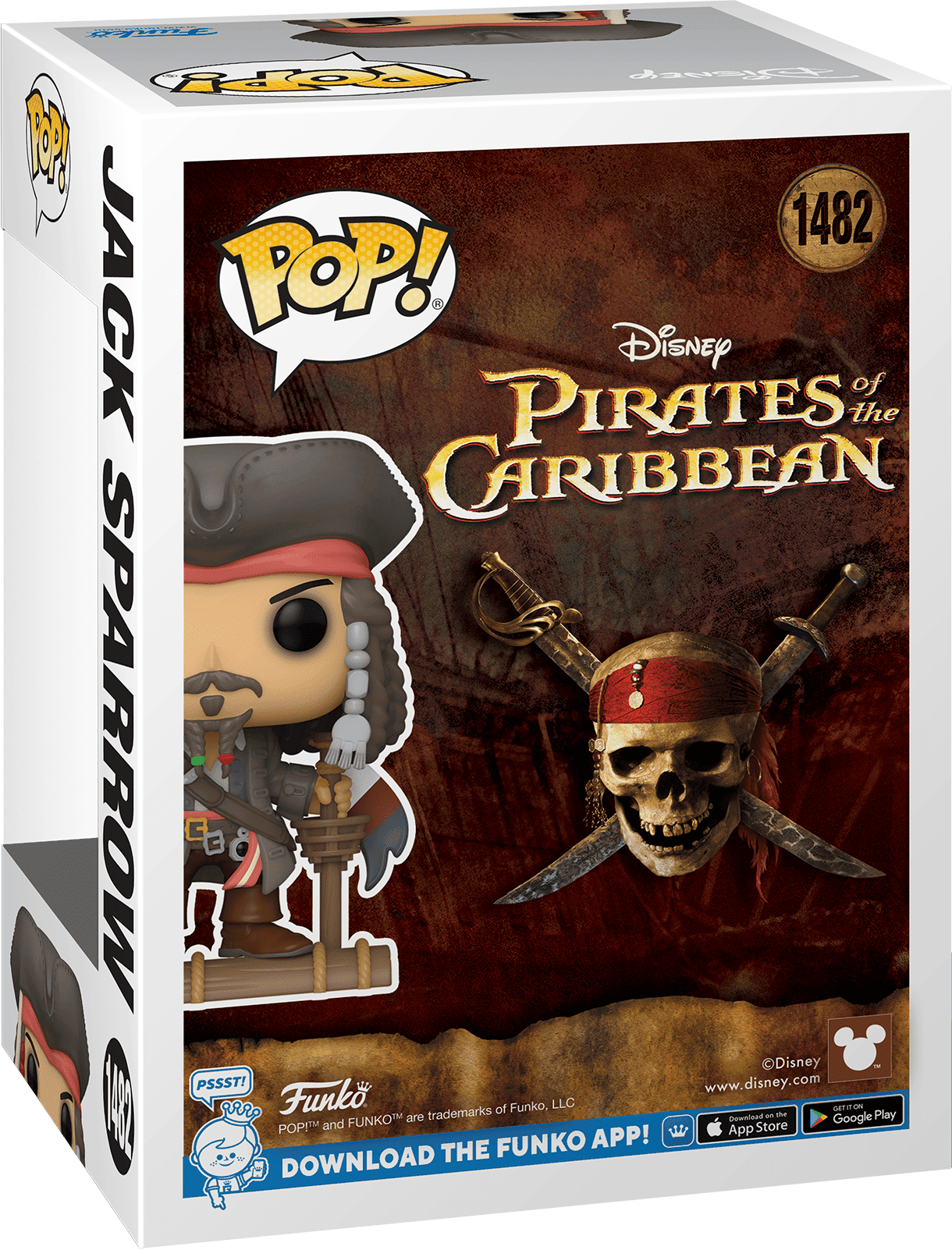 Funko – Pop! Vinyl – Pirates of the Caribbean – Jack Sparrow, 3.75 in, Collectible Figure