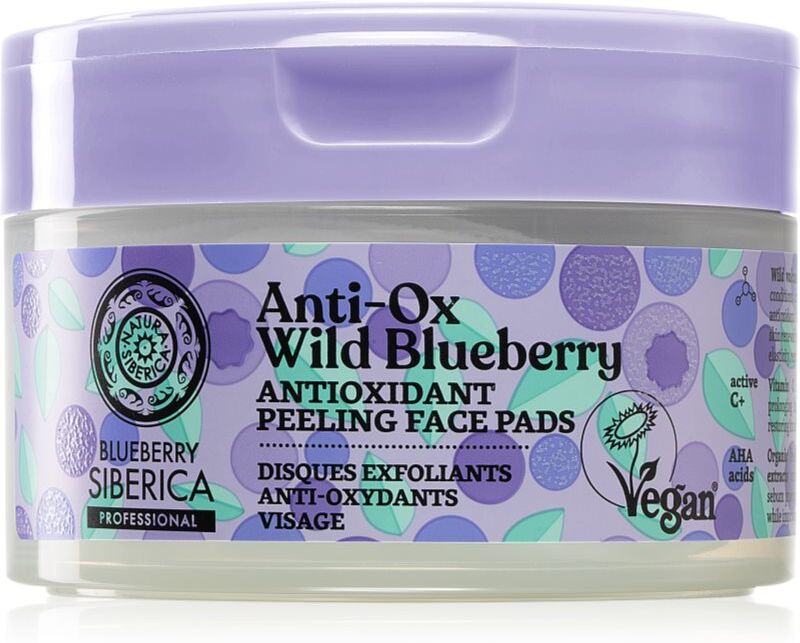 Natura Siberica Anti-Ox Wild Blueberry exfoliating cotton pads 20 pc