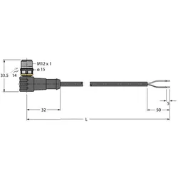 Turck Anschlussleitung WSC4.221T-2/TEB