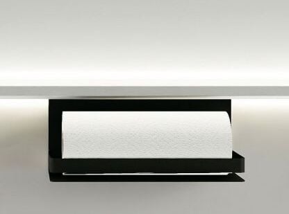 Naber transFORM Papierrolhouder voor relingsysteem, mat zwart