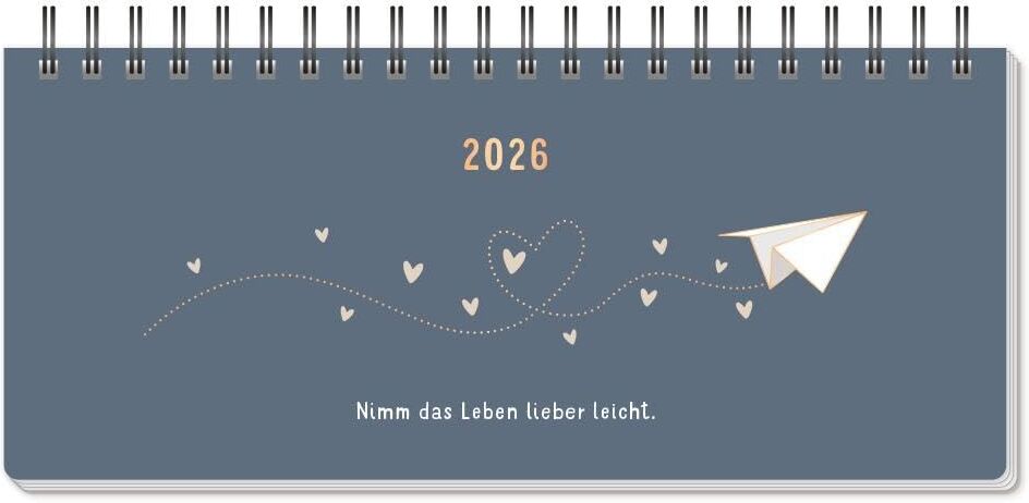 Wochenplaner 2026 Nimm das Leben lieber leicht.: Premium-Wochenplaner mit Kalendarium - Preis vom 04.10.2026 03:51:26 h