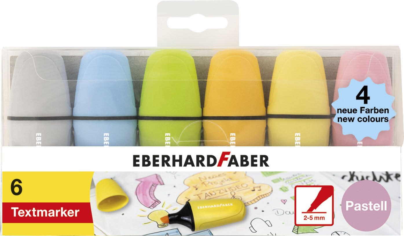 EBERHARD FABER Mini Pastell Textmarker Mehrfarbig 551413