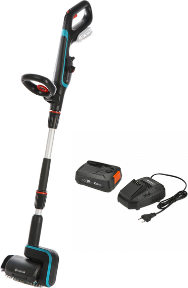 Gardena AquaBrush Patio 03/18V P4A - Akku-Multi-Reiniger - mit Starterkit 18V - 2.5Ah