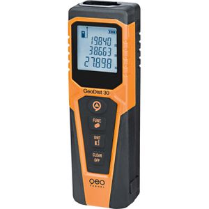 geo-FENNEL Laser-Entfernungsmesser 300130, GeoDist 30, 30m Messbereich, beleuchtetes Display