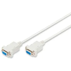 DIGITUS Zero-Modem Anschlusskabel, D-Sub9 Bu/Bu, 3.0m