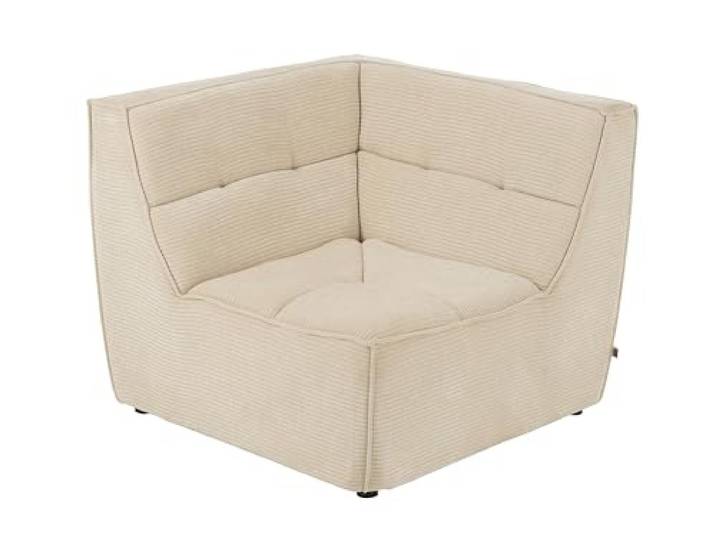 J-Line Sofa Hoek Grid populierenhout/Mos Beige