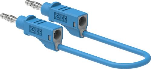 Electro PJP 2112-CD1-100BL Messleitung Bananenstecker 4mm 100cm Blau 1St.