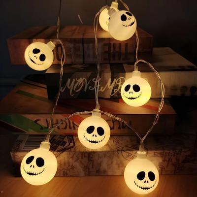 Inspired Finds 2025 Halloween Grimace String Lights Indoor Battery USB Operated Hanging Lamp For Home Decor warm White 4.92ft 10 Leds (usb)