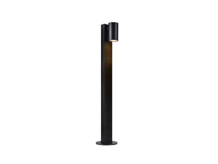 Nordlux TIN 80 Pollerleuchte – Moderne Gartenbeleuchtung, schwarz, IP44, GU10, 35W, drehbarer Leuchtenkopf, für Außenbereich, geeignet für Parallelschaltung, 80 cm Höhe