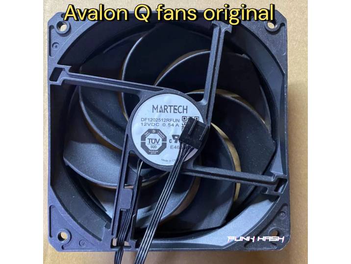 4x Ventilateur Avalon Q Canaan Avalon Fan DF1202512RFUN (Avalon Q)