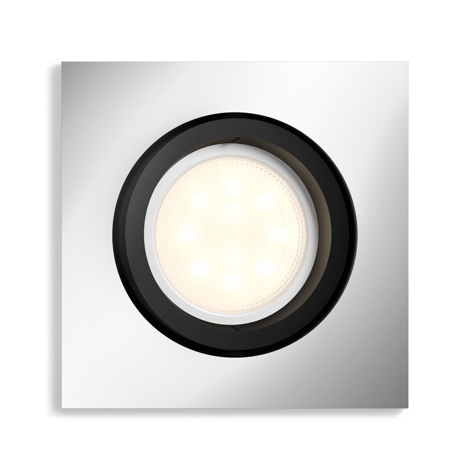 Philips Hue White ambiance Milliskin inbouwspot, vierkant, LED, Bluetooth/Zigbee, GU10