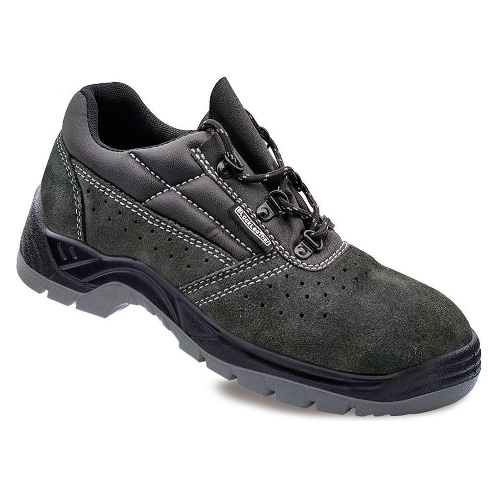 Pyramid Sicherheits-Schuhe S1P SRC - Spaltleder Dunkelgrau - Unisex (S1P, 37) (45296502)