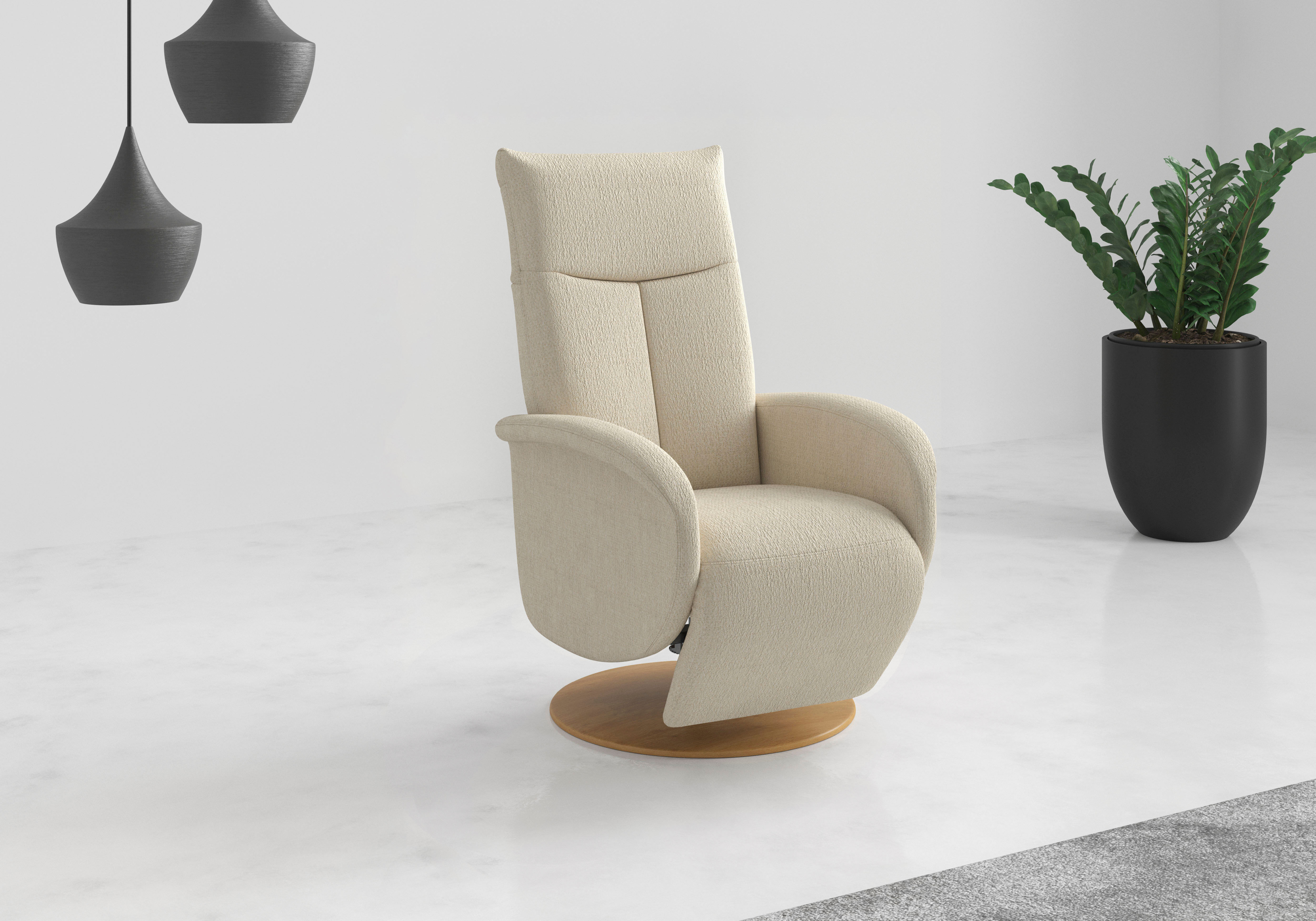 GOODproduct "Grenoble mit Kopfteilverstellung & Drehfunktion, weitere Funktionen" wahlweise mit Aufstehhilfe, 2 Motoren und Akku sand Chenille,manuellmit Gasdruck,mit Kopfteilverstellung,mit Drehfunktion, B/H/T: 75cm x 112cm x 82cm