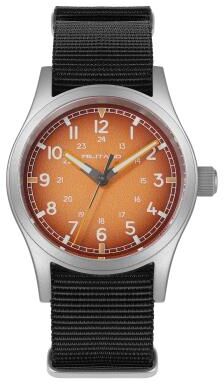 Perfect Picks Market Military Quartz Watch Vintage Design, Luminous, Sapphire Crystal, And Sweep Seconds Movement orange