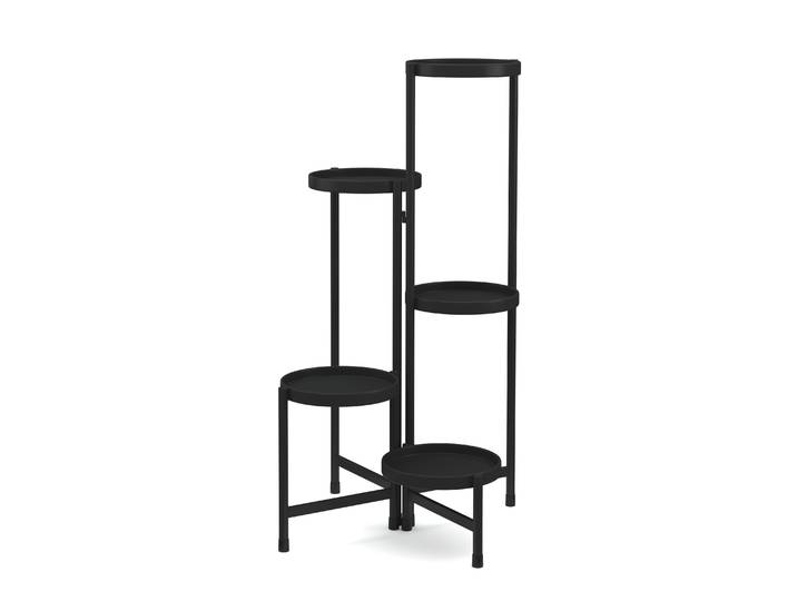 Pflanzenregal 48 x 48 x 80 cm schwarz