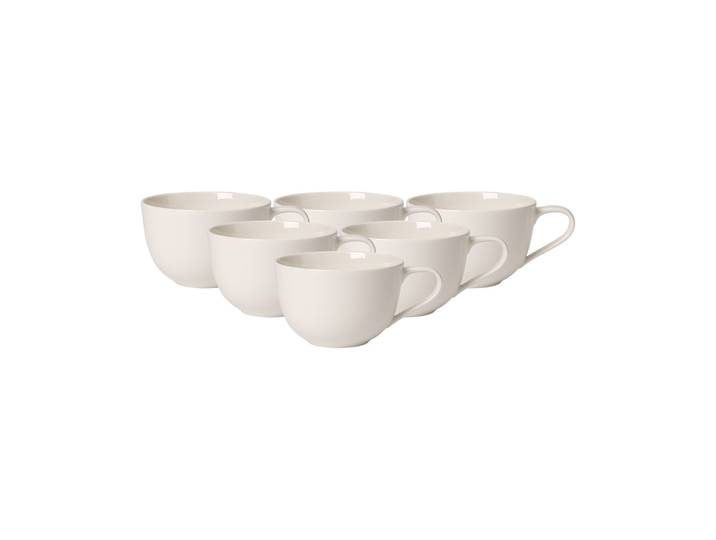 Tasse VILLEROY & BOCH Frühstückstassen For Me 300 ml 6er Set weiß , weiß, Porzellan, Trinkgefäße, Tasse