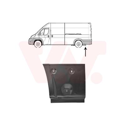 VAN WEZEL Seitenwand 0982133 hinter der Achse