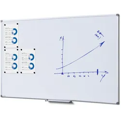 PROFI 100 x 150 Whiteboard 100x150 cm Speziallackierung weiß magnetisch Magnettafel
