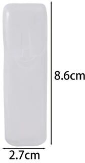 Uplift Picks Portable Transparent Toothpick And Small Item Organizer Box white
