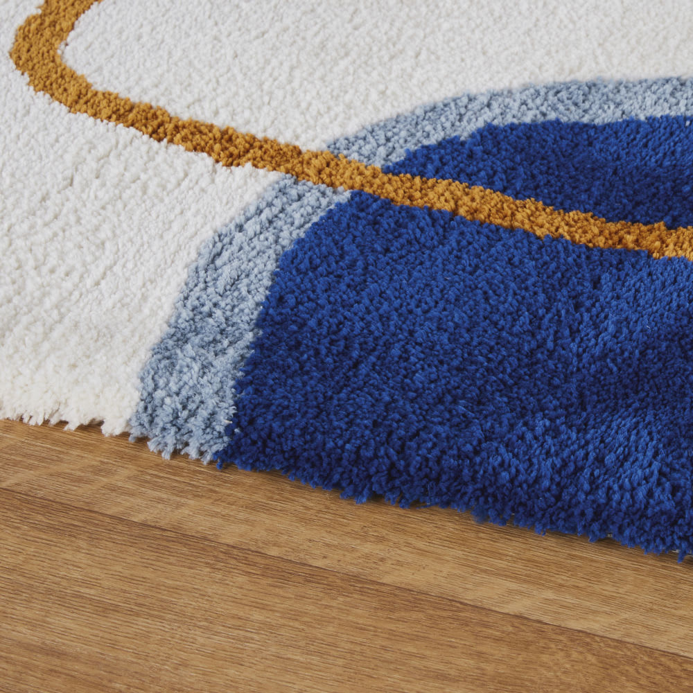 Maisons du Monde Tapis tufté multicolore, 140x200 cm Blanc 140x200cm
