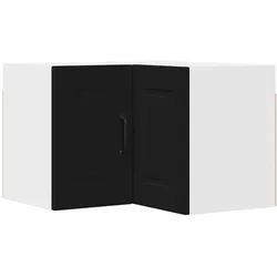 vidaXL Küchenwandschrank mit Tür Schwarz 57 x 57 x 40 cm Holzwerkstoff