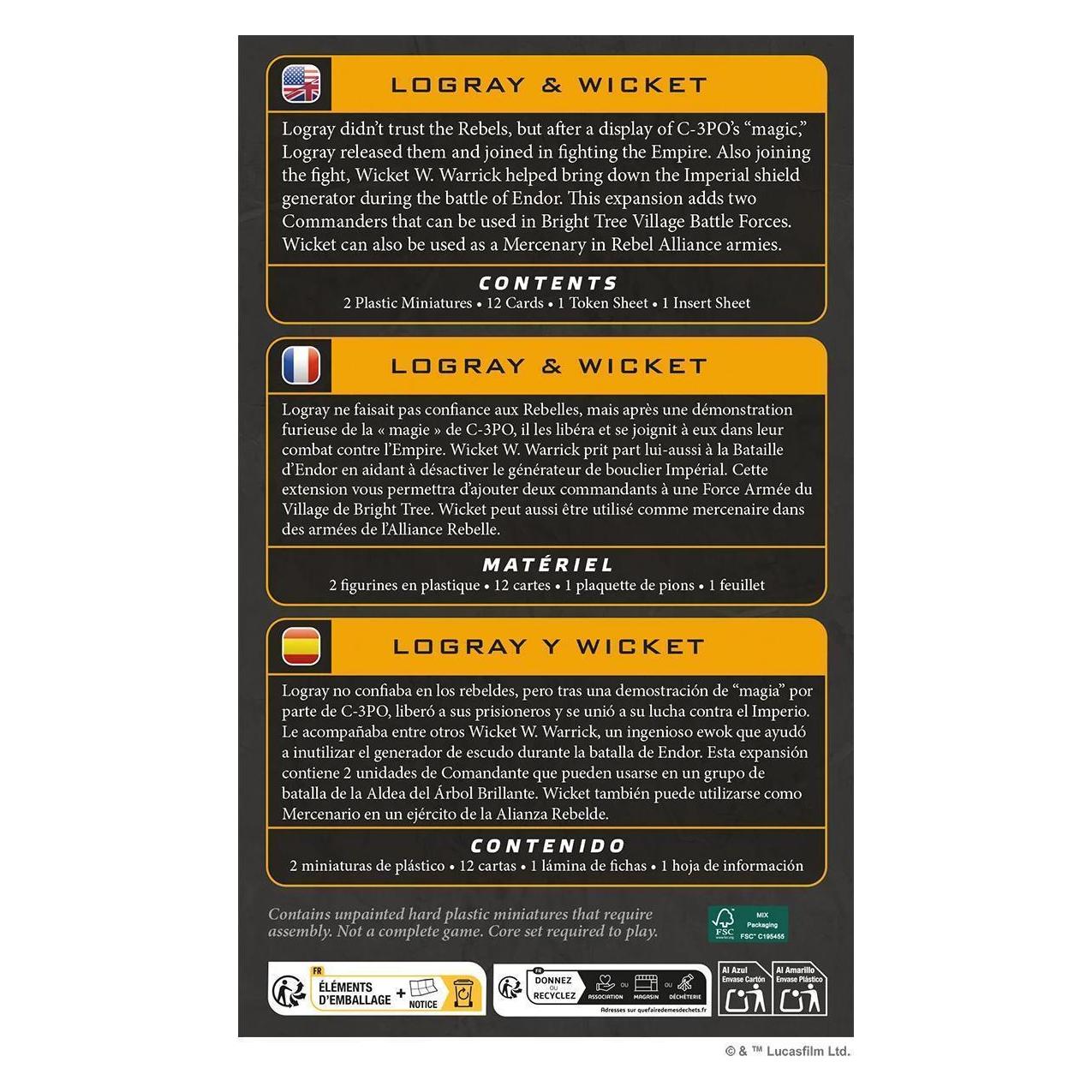Atomic Mass Games Star Wars Legion - Logray & Wicket DE/EN/ES/FR (Englisch, 2 Spieler) (AMGD1246)