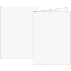 5x Brunnen, Kopierpapier, Doppelkarten A6 160g weiss VE=10 Karten (A6, 160 g/m2)