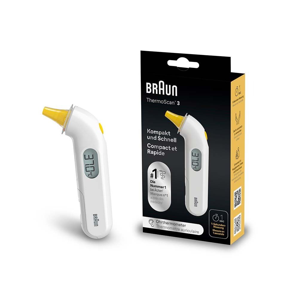 Braun Thermoscan 3 Infrarot-Ohrthermometer 1 St Thermometer