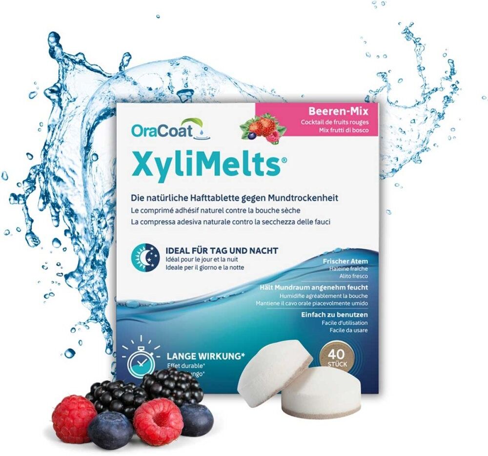 Xylimelts Hafttabletten Beeren-mix Oracoat