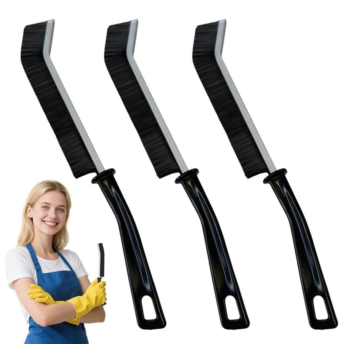 Dripio Set van 3 Kunststof Spleetborstels voor Raamkozijnen en Meubels, 23 cm